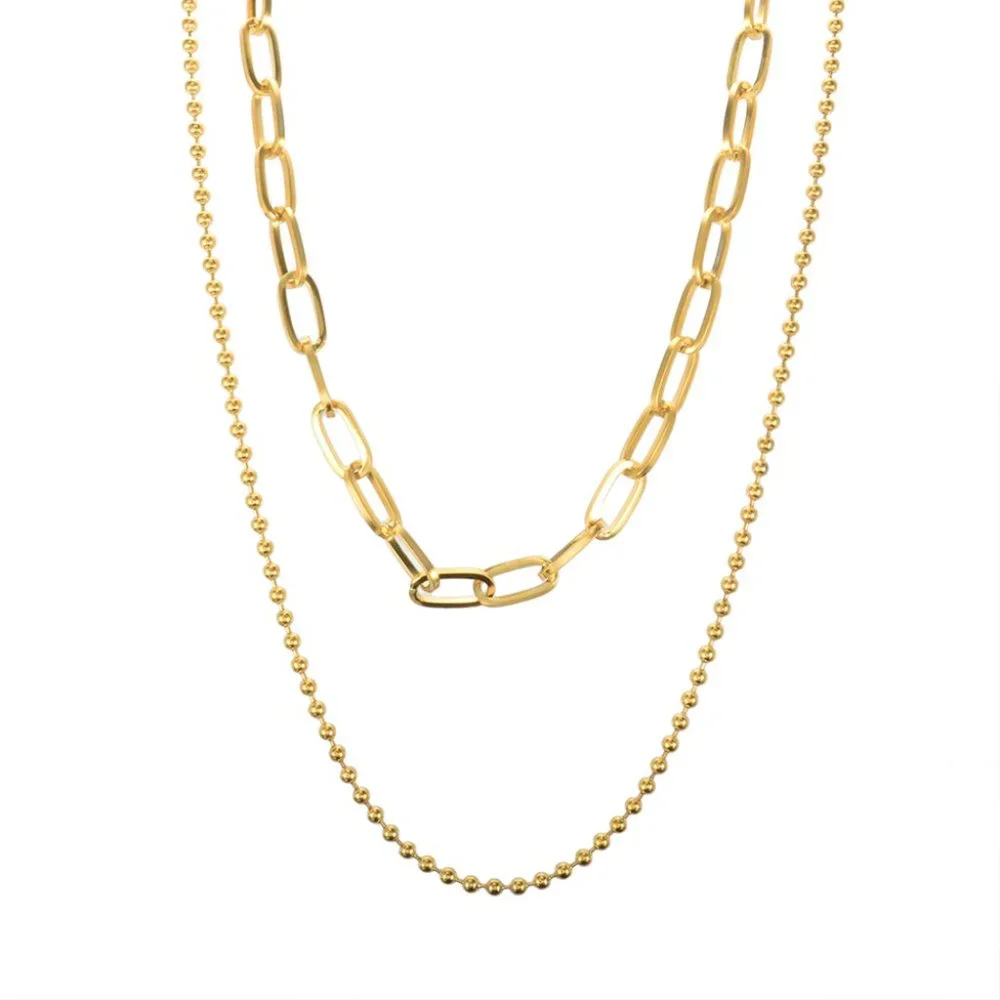 New! Double-layer Necklace - Picture 3 of 8